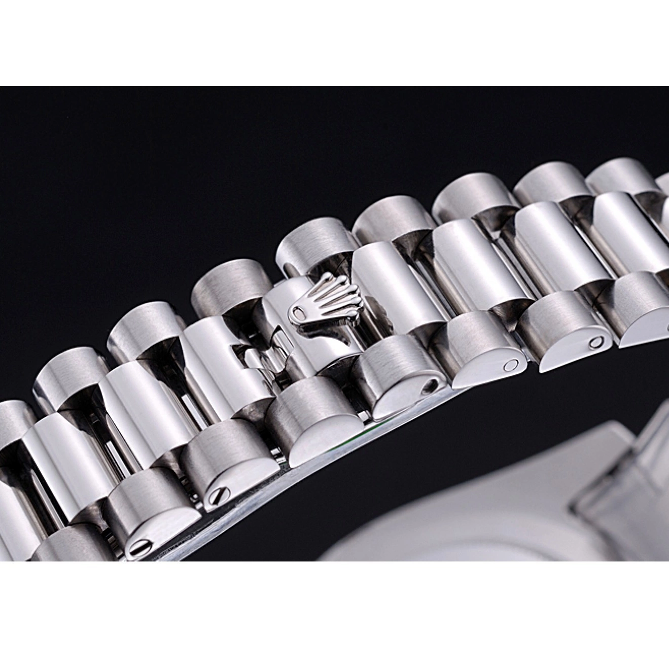 Aaa fake watches Rolex Steel White Bracelet Stainless 622547 Day-Date Dial 0821